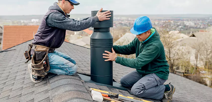 Chimney Flashing Replacement for Storm Damage in Woodridge